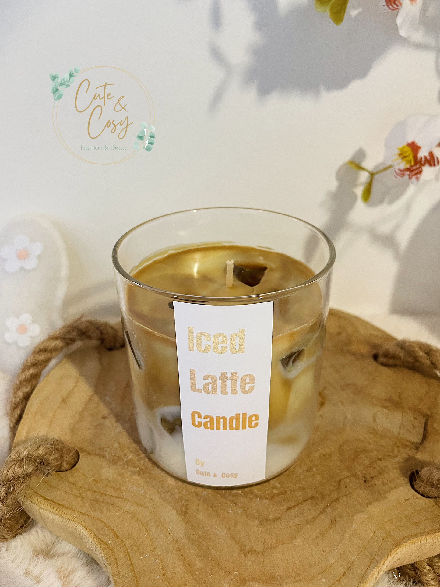 Iced latte kaars (zonder geur)