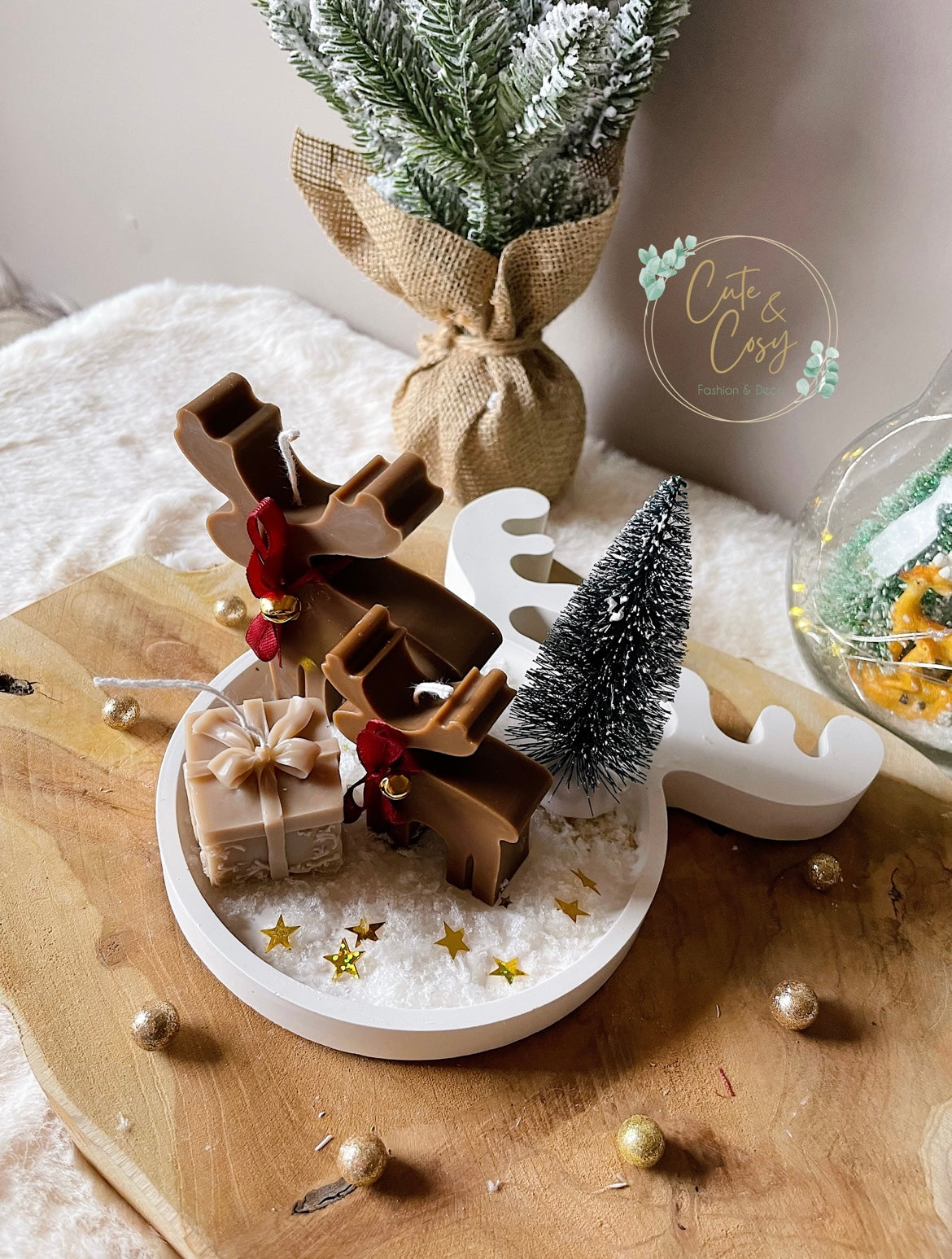 Elandenset met cadeautje