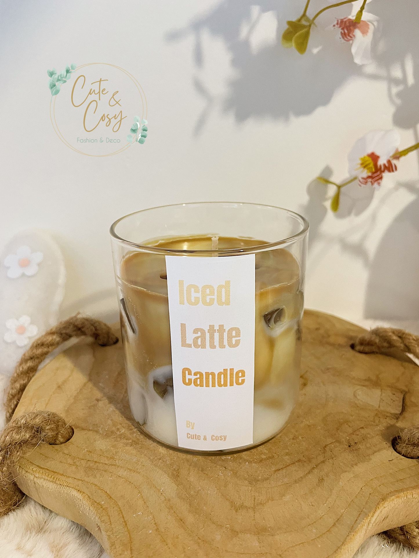Iced latte kaars (zonder geur)