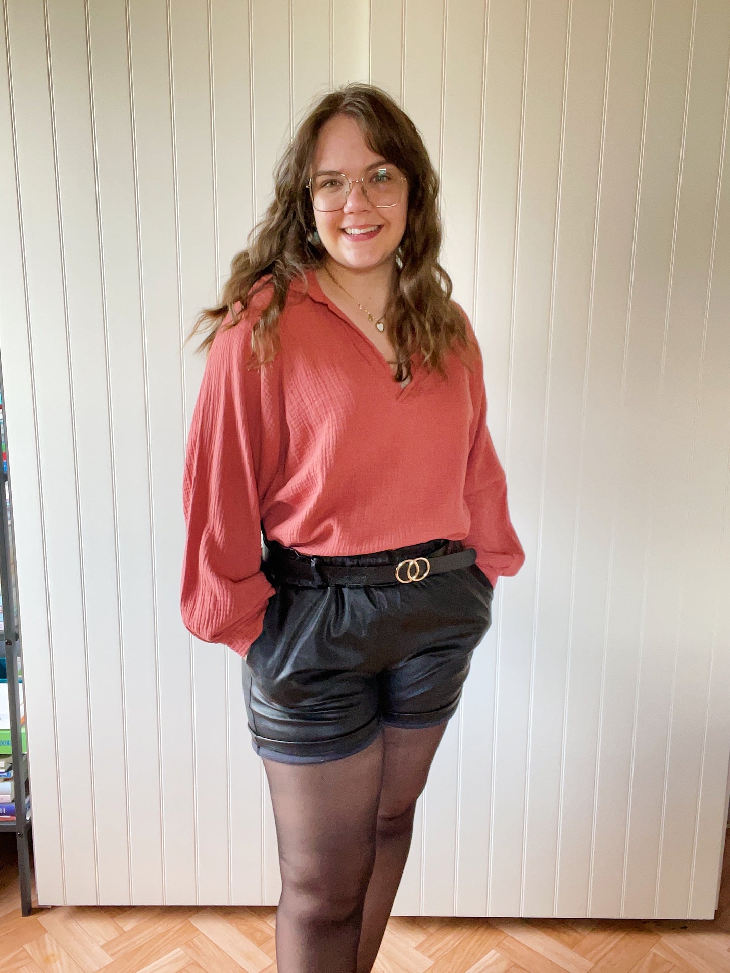 The Elin Blouse - Burnt Orange