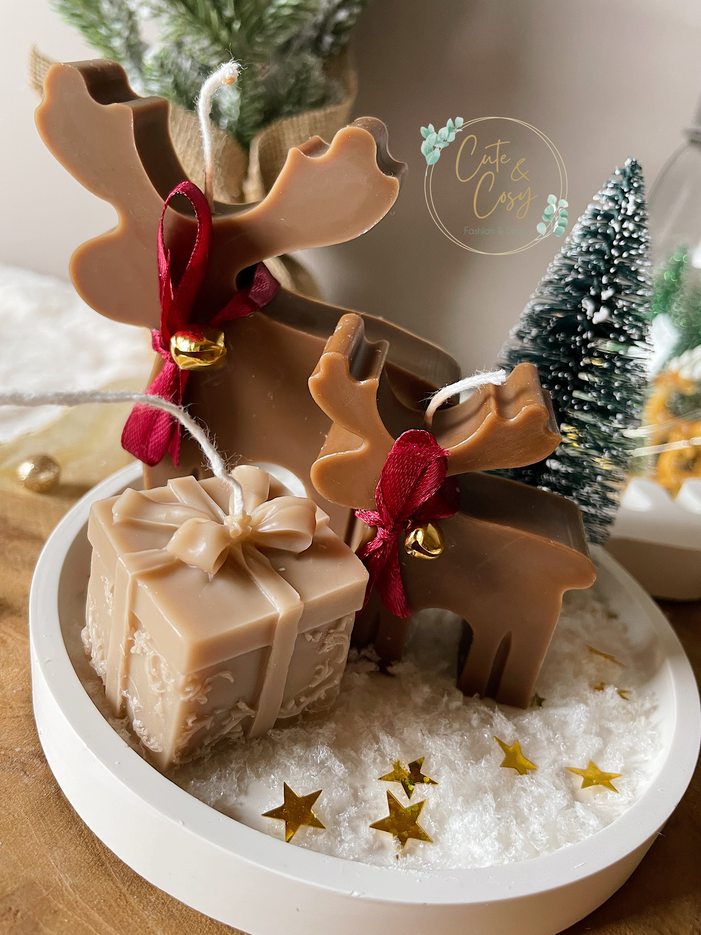 Elandenset met cadeautje