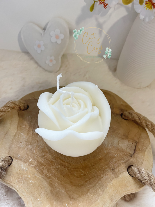 Rose Candle - wit