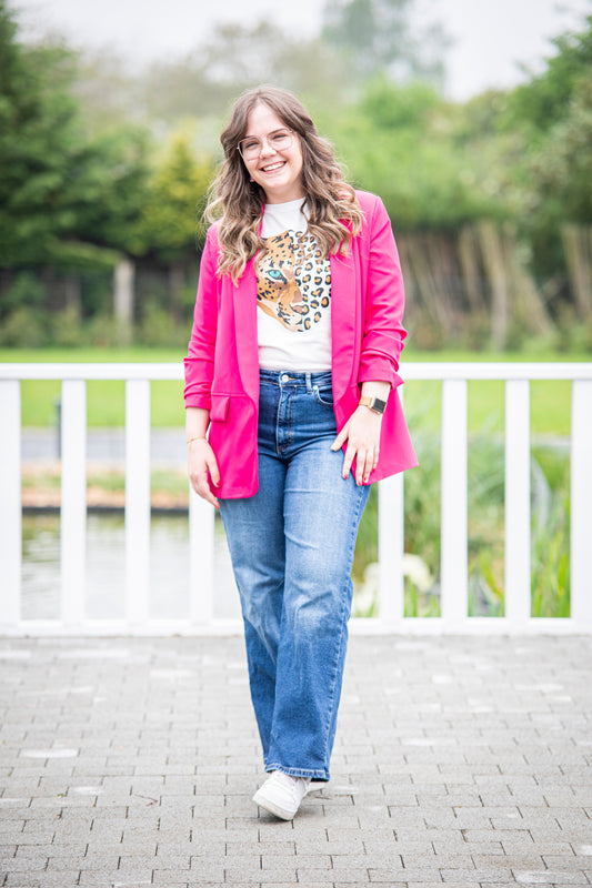 The Ellie Blazer - Fuschia