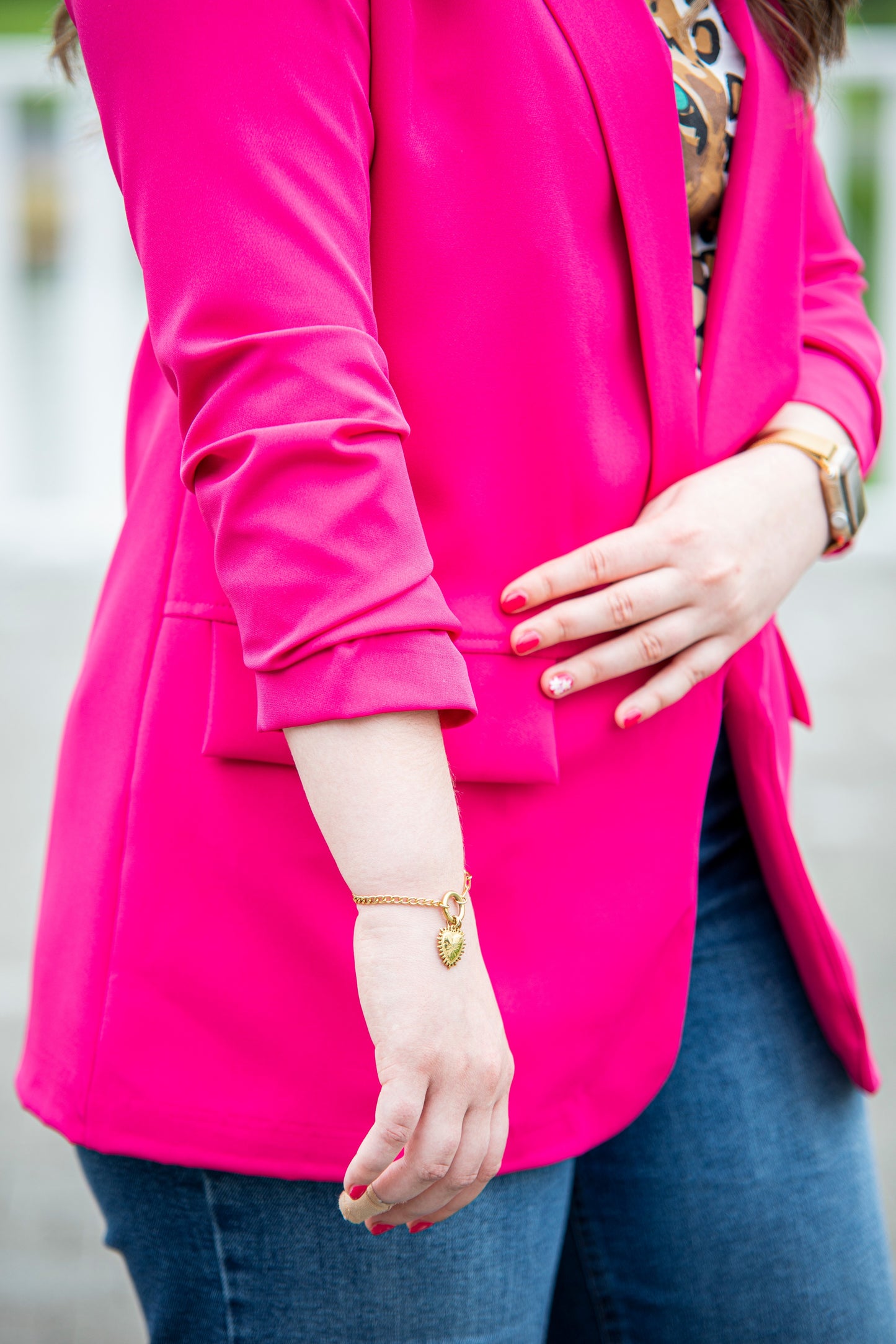 The Ellie Blazer - Fuschia
