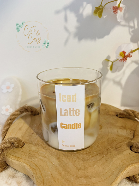 Iced latte kaars (zonder geur)