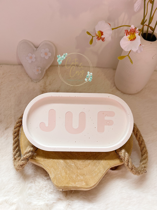 Juf schaaltje schaaltje - wit