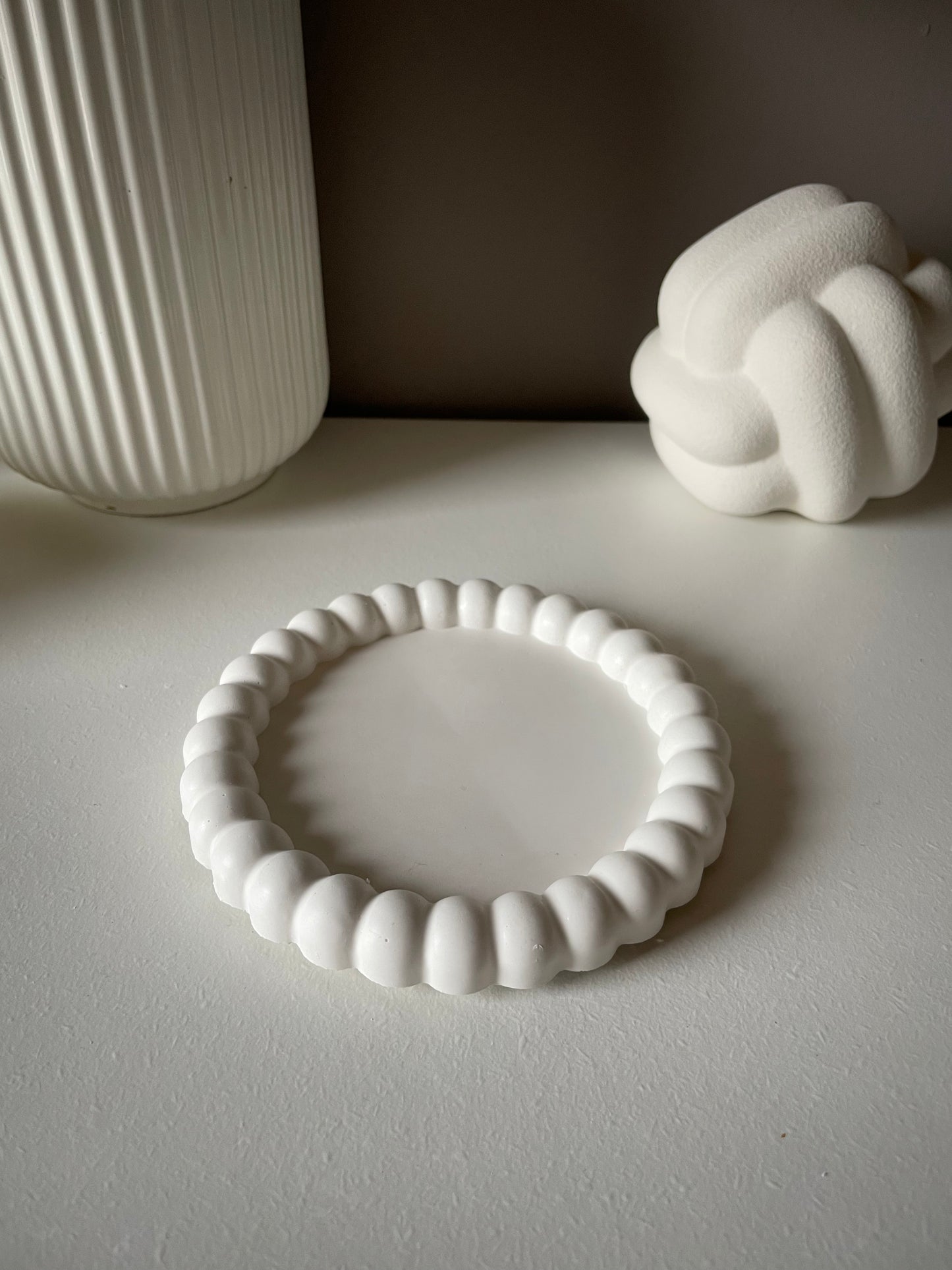 Bubble schaal rond - wit