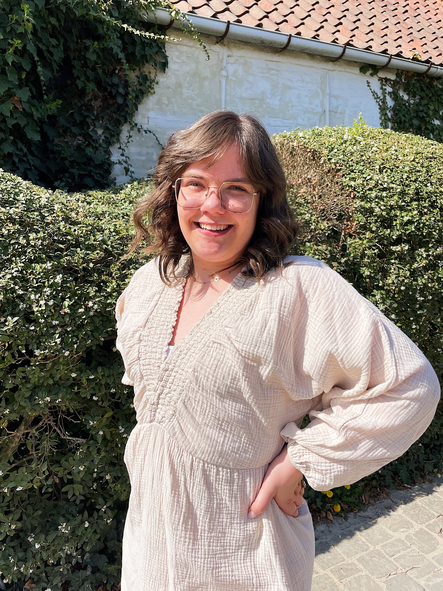 Beige Tetra Dress