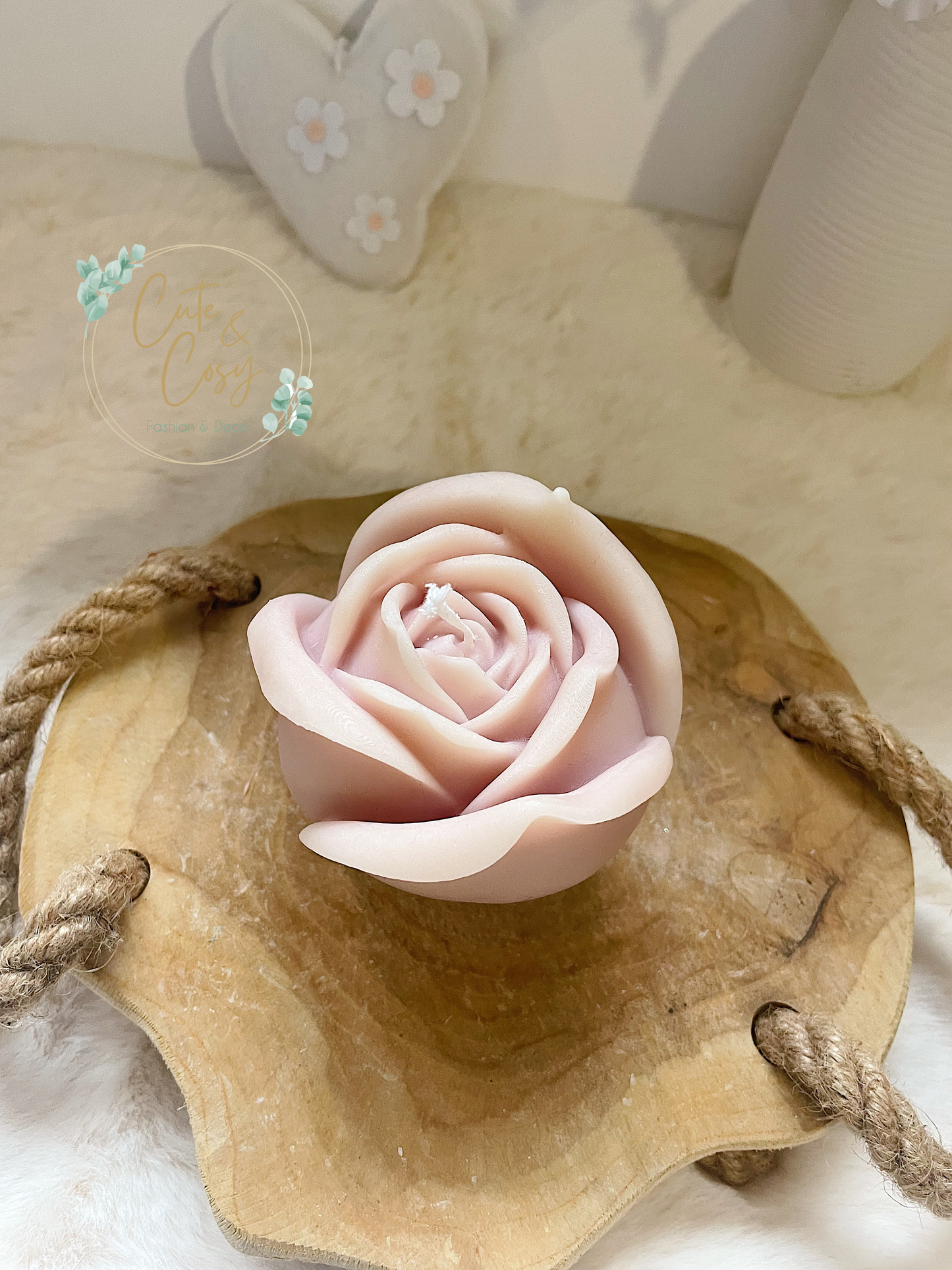 Rose Candle - roze