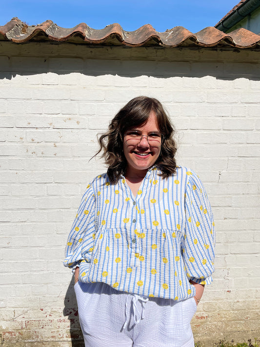 Summer in Italy Blouse - Blauw