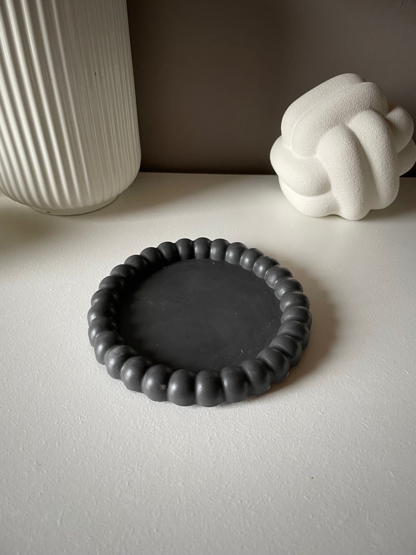 Bubble schaal rond - zwart