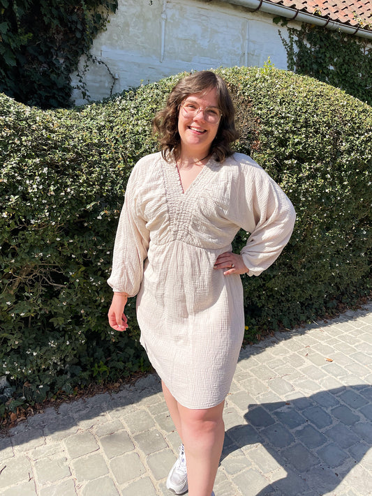 Beige Tetra Dress