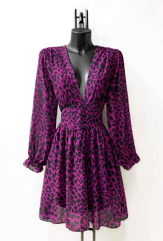 The Leonora Dress - Purple