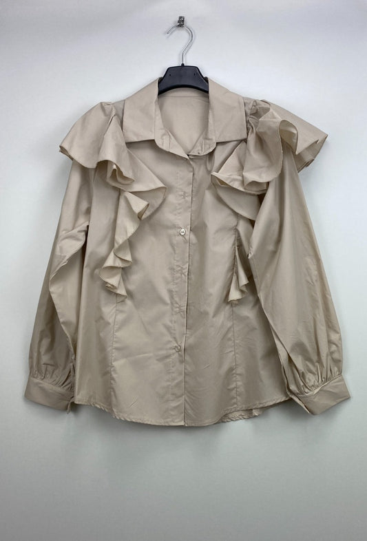 The Elani Blouse - Beige