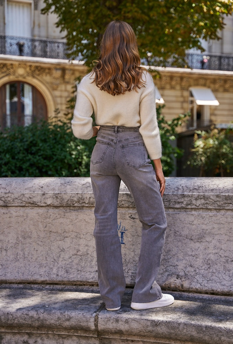 The Grey Wide Leg jeans